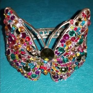 Cuff Bracelet. Vintage style Costume Jewelry